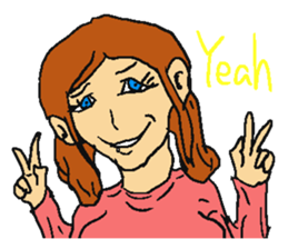 Very cute girl. sticker #4170928