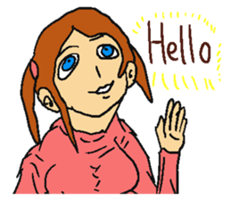 Very cute girl. sticker #4170929