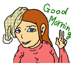 Very cute girl. sticker #4170930