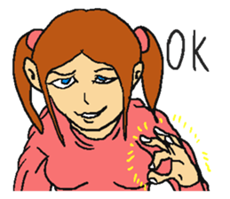 Very cute girl. sticker #4170932