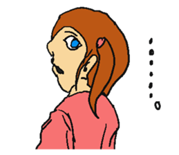 Very cute girl. sticker #4170935