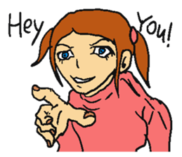 Very cute girl. sticker #4170937