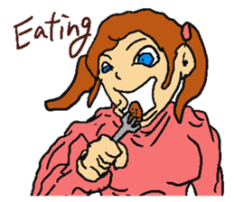 Very cute girl. sticker #4170939