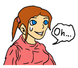 Very cute girl. sticker #4170940