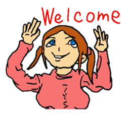 Very cute girl. sticker #4170946