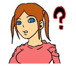 Very cute girl. sticker #4170959