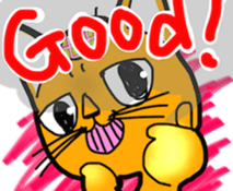 Stubborn artist cat,HINA! sticker #4171618