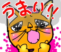 Stubborn artist cat,HINA! sticker #4171619
