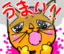 Stubborn artist cat,HINA! sticker #4171619