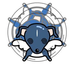 Angel dog RAL sticker #4172426