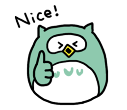 Funny owl sticker #4172446