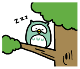 Funny owl sticker #4172454