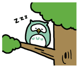 Funny owl sticker #4172454