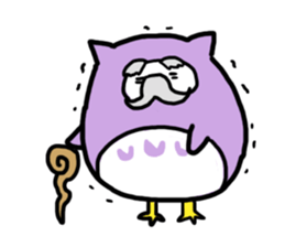 Funny owl sticker #4172462