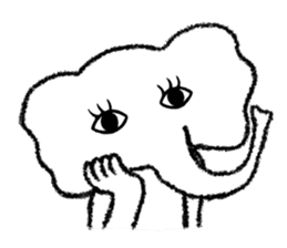 Funny White Elephant sticker #4174300