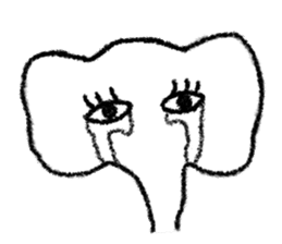 Funny White Elephant sticker #4174314