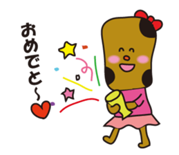 Okaki-chan and Senbei-kun sticker #4174737