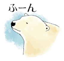 Tenderness stickers of a polar bear Mom sticker #4175062