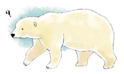Tenderness stickers of a polar bear Mom sticker #4175068