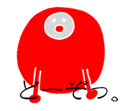 Daruma is not fall over. sticker #4175165