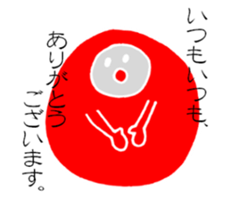 Daruma is not fall over. sticker #4175179