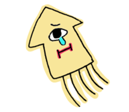 One eye squid sticker #4175324
