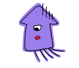 One eye squid sticker #4175333