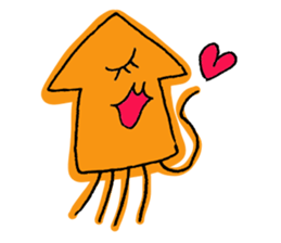 One eye squid sticker #4175336