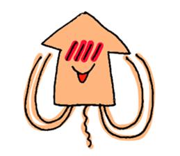 One eye squid sticker #4175340