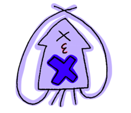 One eye squid sticker #4175359