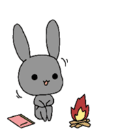 Homework rabbit sticker #4175803