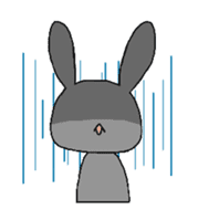 Homework rabbit sticker #4175804