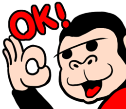 happy gorilla sticker #4175880