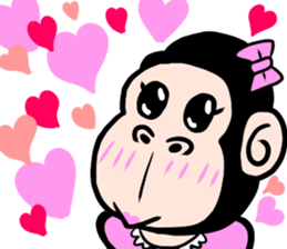 happy gorilla sticker #4175909