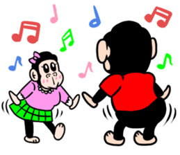 happy gorilla sticker #4175919