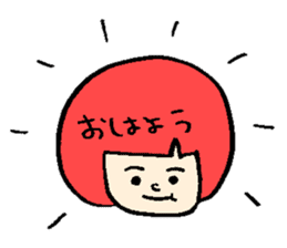 Wig girl & Masked rabbit`s funny life. sticker #4176600