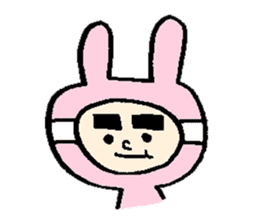 Wig girl & Masked rabbit`s funny life. sticker #4176602