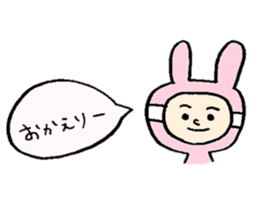 Wig girl & Masked rabbit`s funny life. sticker #4176607