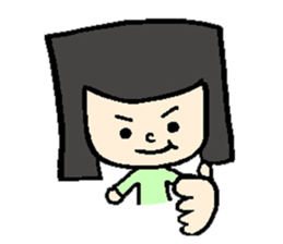 Wig girl & Masked rabbit`s funny life. sticker #4176616