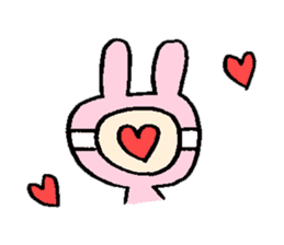 Wig girl & Masked rabbit`s funny life. sticker #4176617