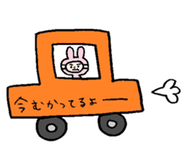 Wig girl & Masked rabbit`s funny life. sticker #4176619