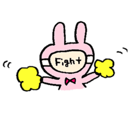 Wig girl & Masked rabbit`s funny life. sticker #4176628