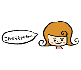 Wig girl & Masked rabbit`s funny life. sticker #4176629