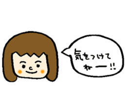Wig girl & Masked rabbit`s funny life. sticker #4176631