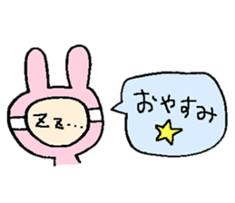 Wig girl & Masked rabbit`s funny life. sticker #4176638