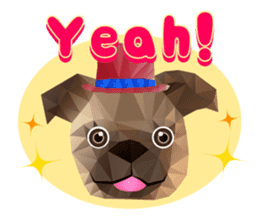 Artistic graphic animals Part2 English sticker #4176922