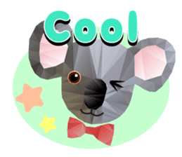 Artistic graphic animals Part2 English sticker #4176924