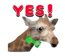 Artistic graphic animals Part2 English sticker #4176928