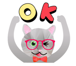 Artistic graphic animals Part2 English sticker #4176931