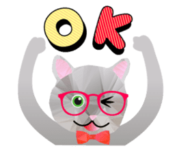 Artistic graphic animals Part2 English sticker #4176931